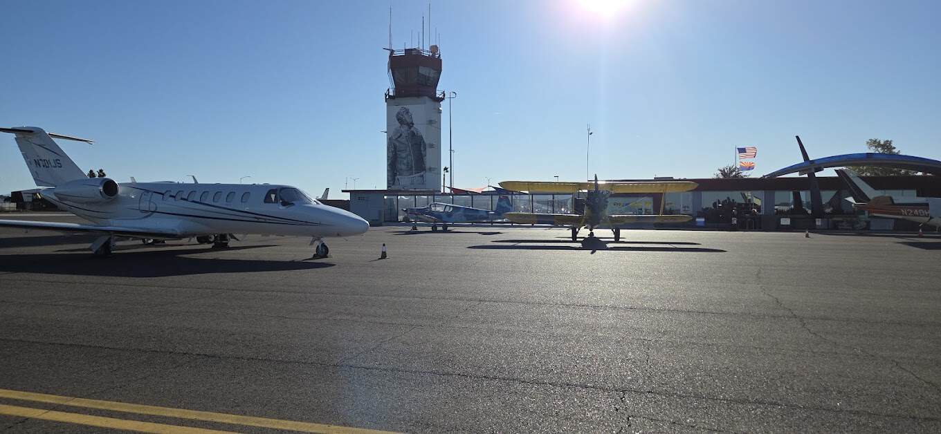 Falcon Field Airport — where GA pilots base their aircraft and get annual inspections done