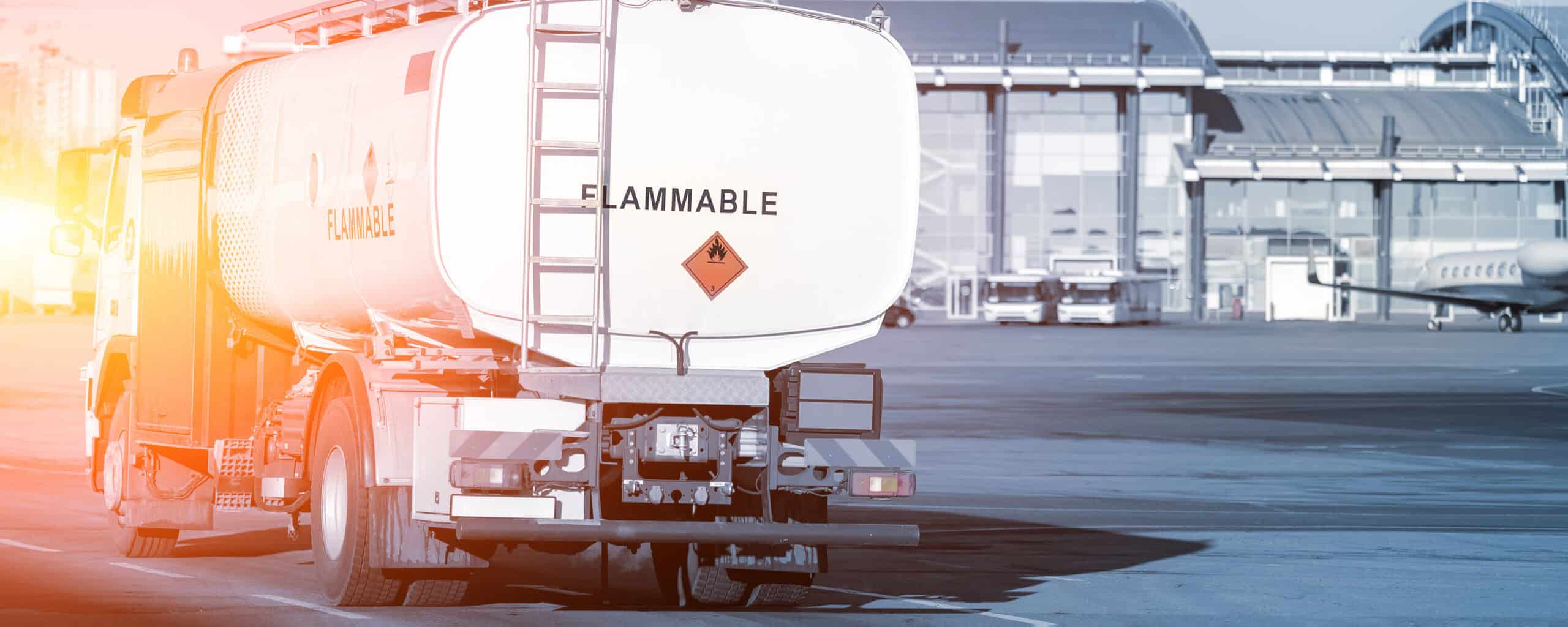 Ground vehicle on a GA airfield taxiway