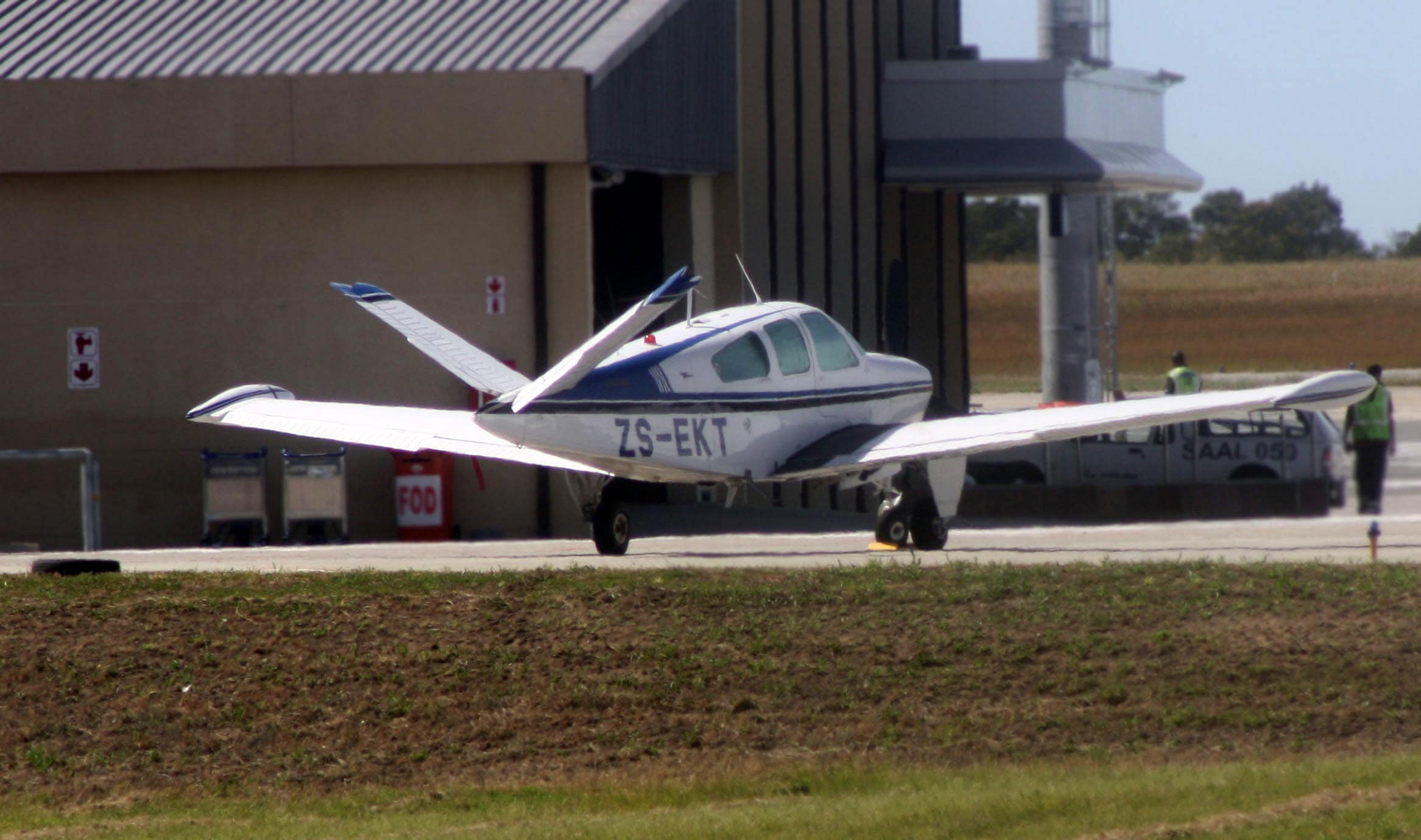 V-tail Beechcraft Bonanza S35 — the iconic ruddervator silhouette
