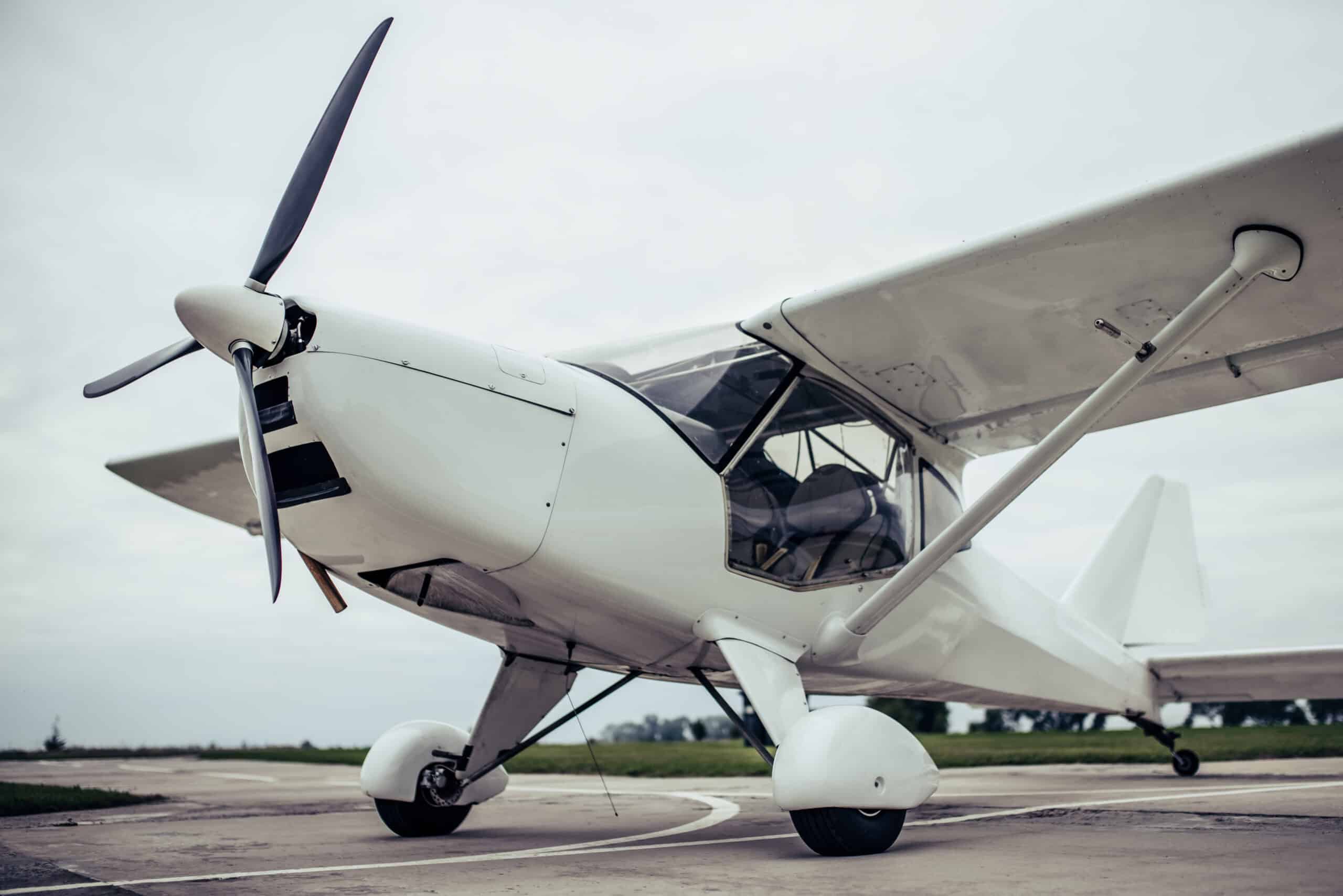 GA taildragger aircraft on ramp where ADS-B Out equipment is required