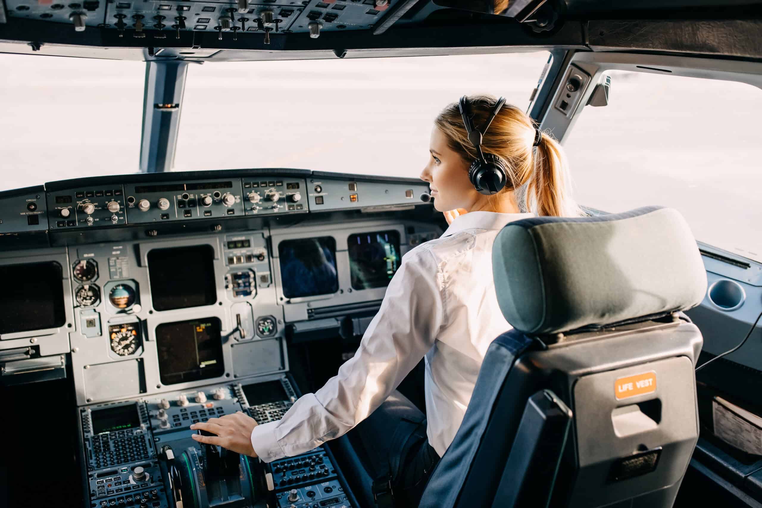 Pilot reviewing flight plan and Mar-a-Lago TFR information before departure
