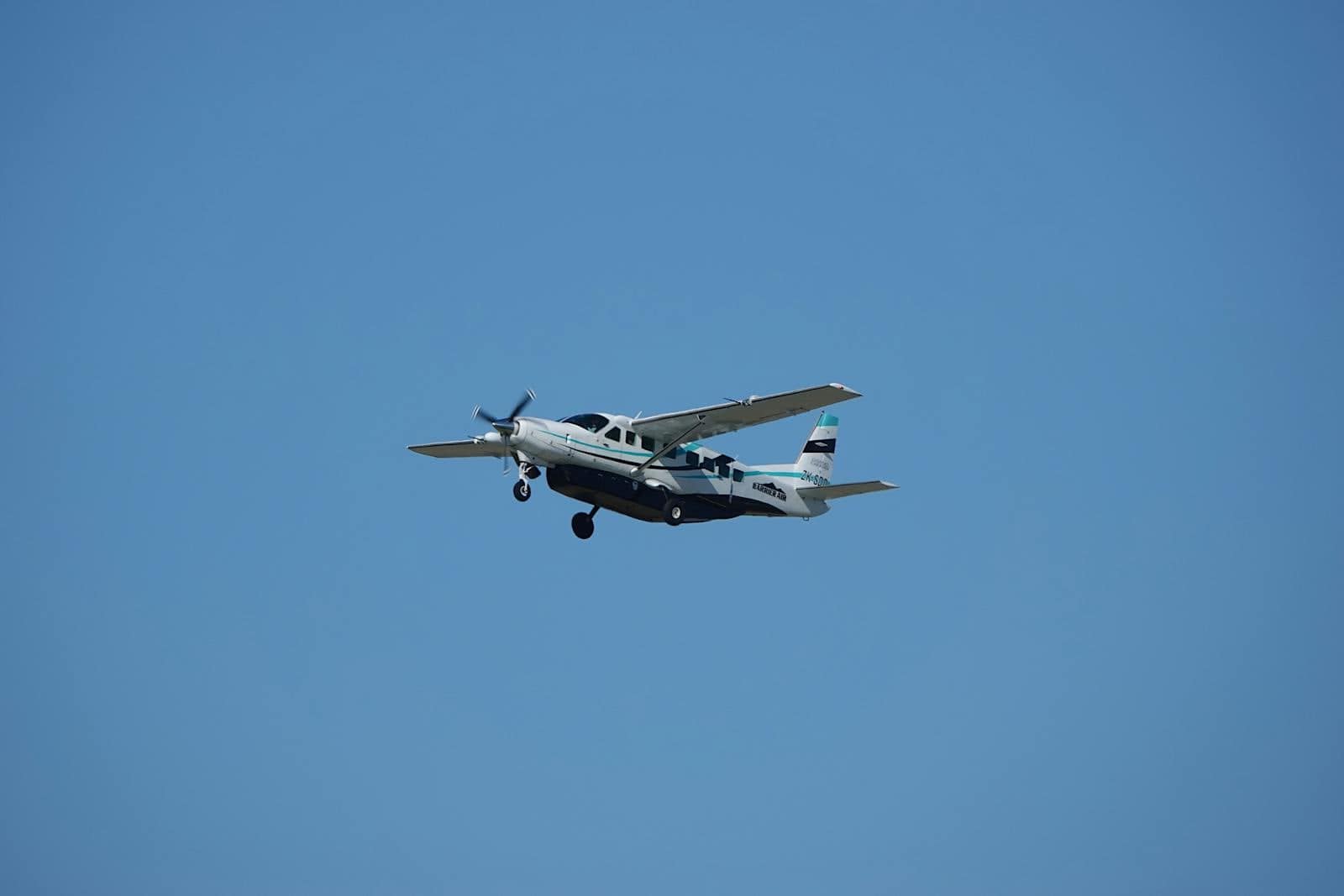 Bush aircraft staged for departure on rough terrain