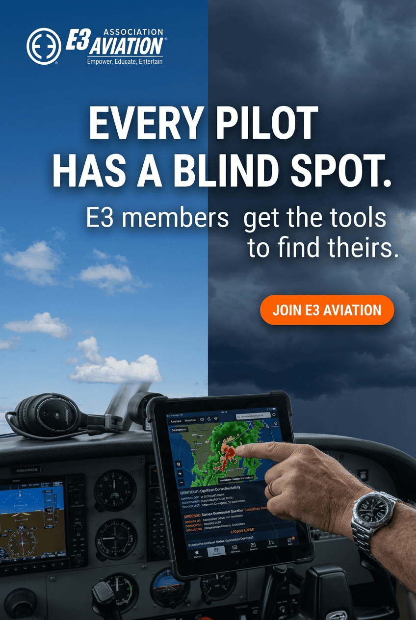 GA pilot checking tablet and navigation during flight — your mental preparation requires active monitoring and decision-making before problems develop