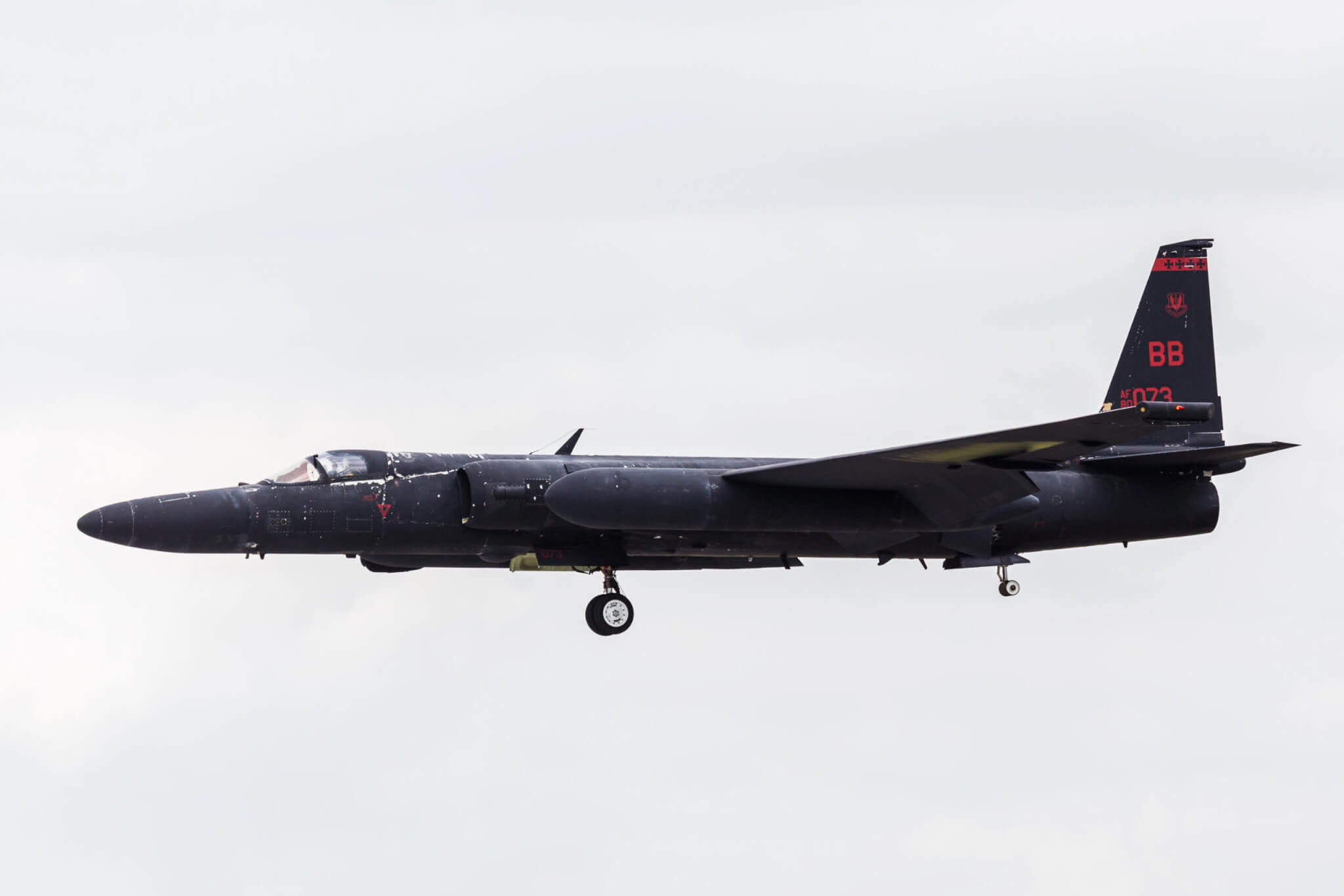USAF U-2 Dragonlady coming into land